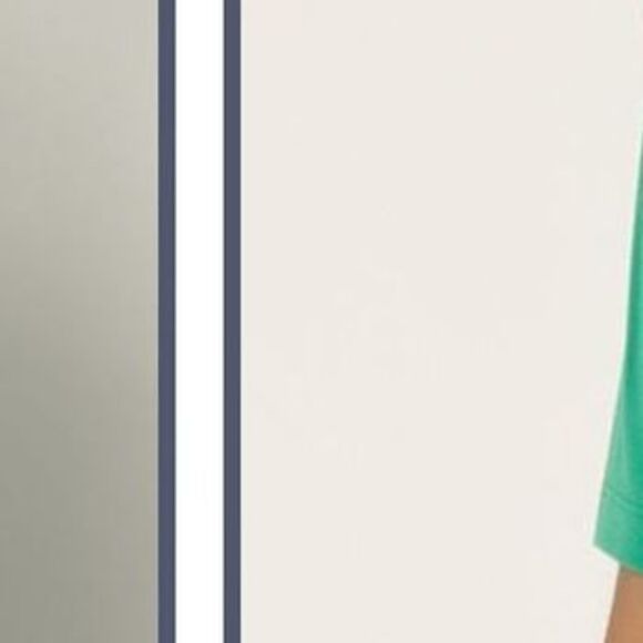 Susan Graver Women's Top Sz 2XS (XXS) Liquid Knit Print & Solid Green A697848 - Picture 2 of 4